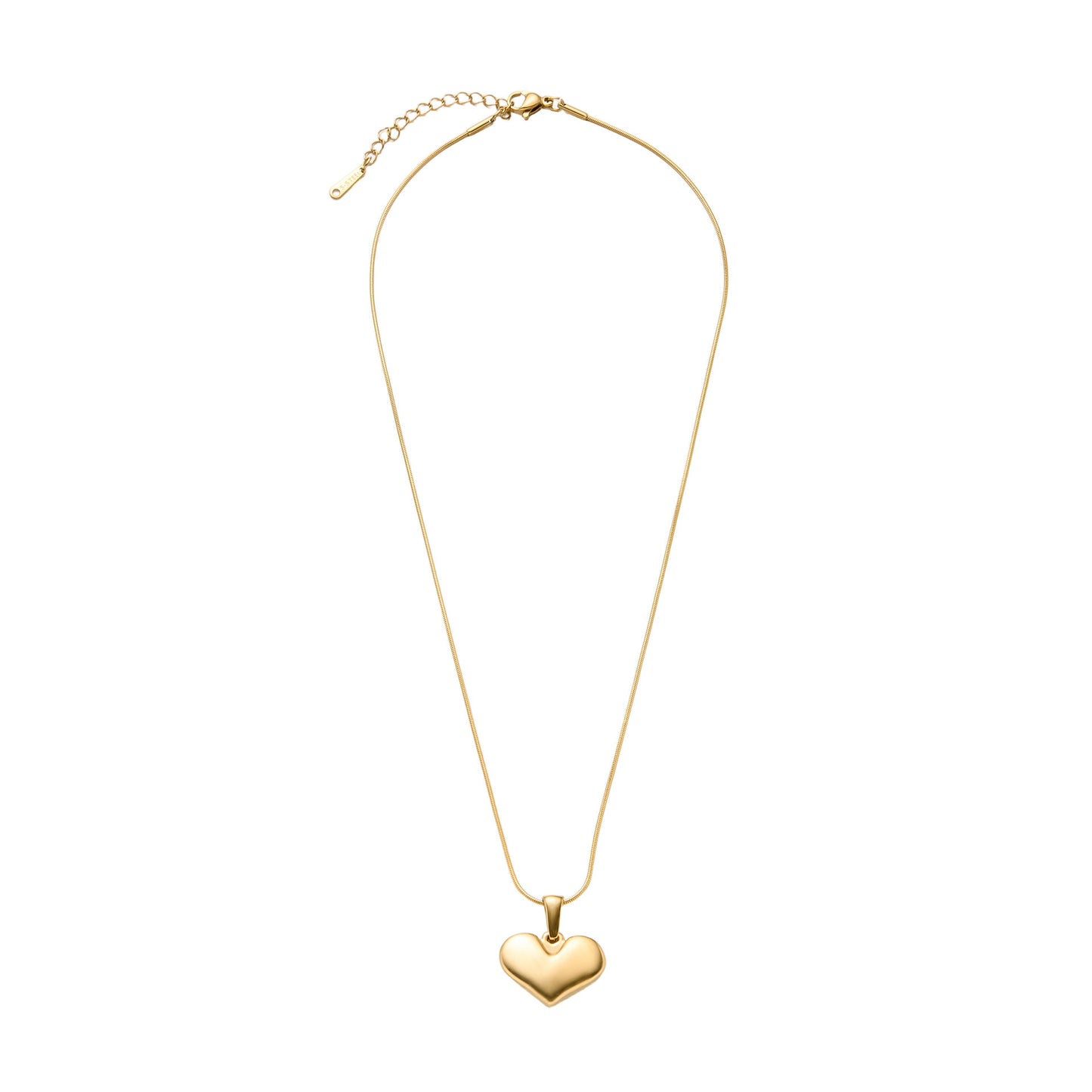 18K Gold Plated Big Heart Necklace