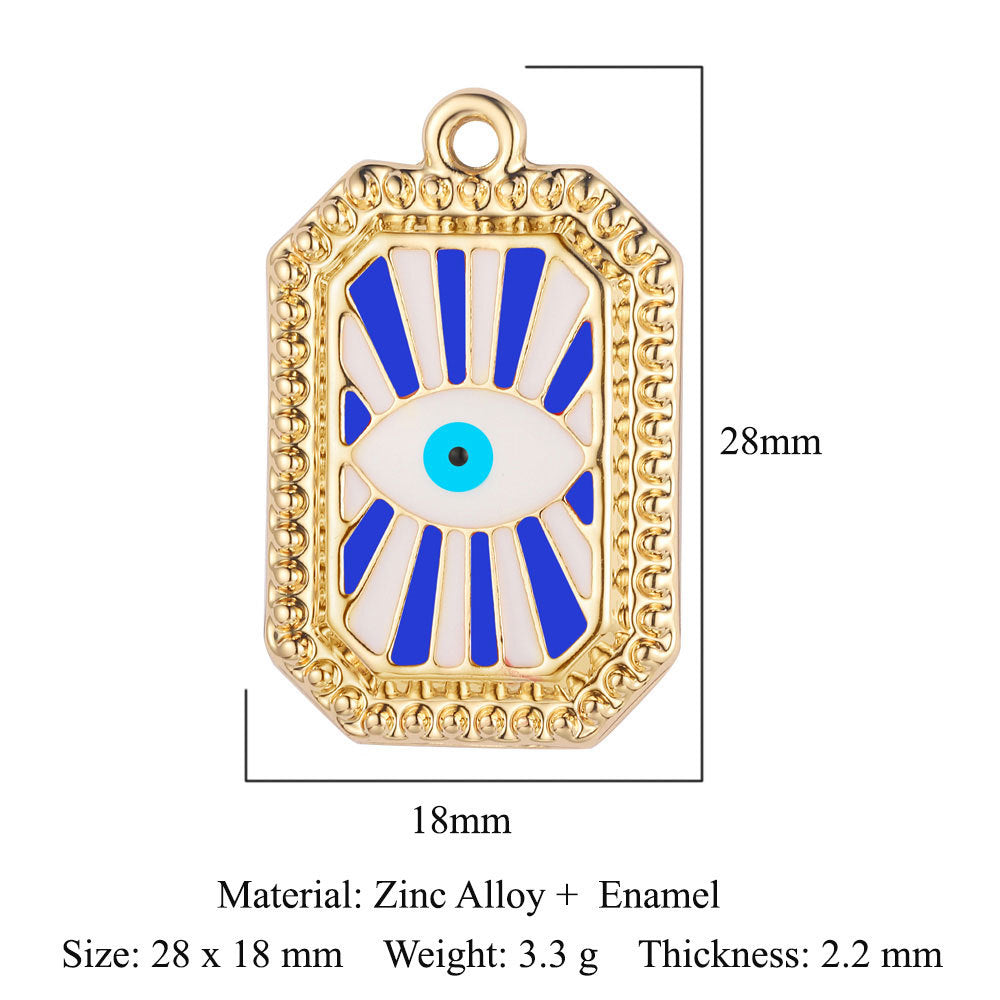 5 pcs/bag, palm eye, alloy necklace, earrings, pendant.