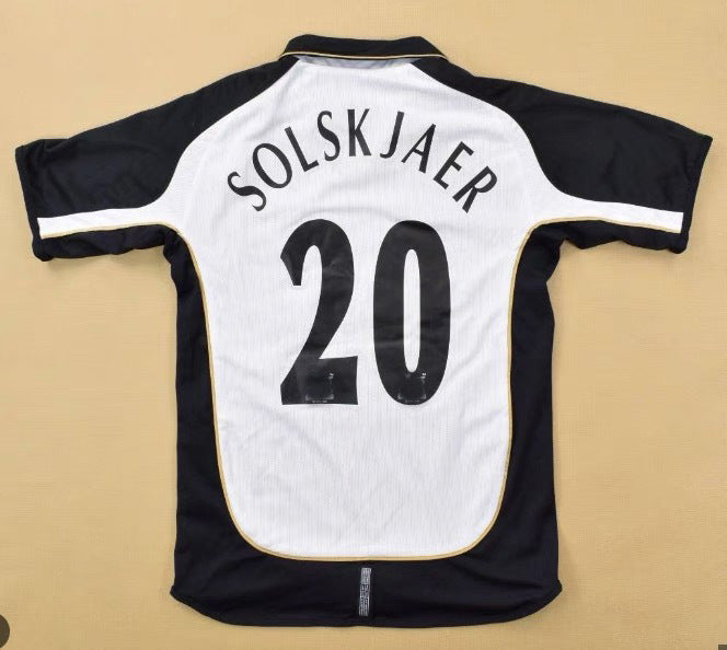 Camiseta reversible del centenario de Beckham en blanco y oro 7 01-02 