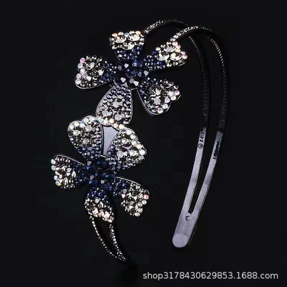 Headband spring and summer light luxury single flower headdress