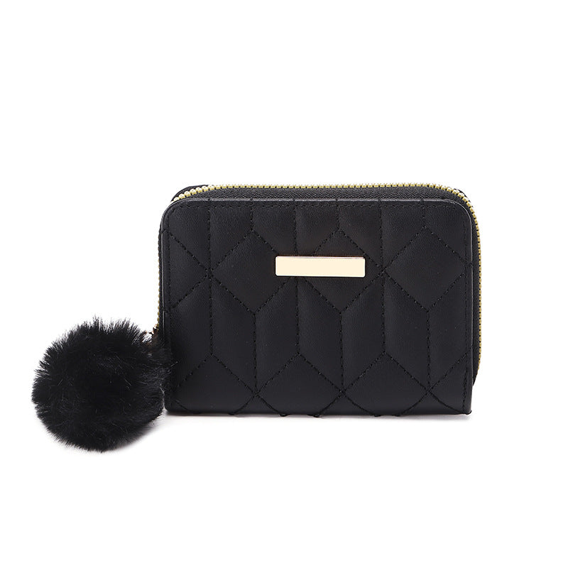 Embroidered change purse wallet