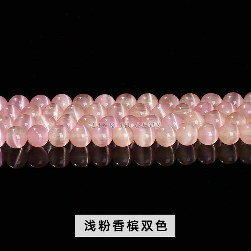 Two-color mixed-color opal round beads loose beads