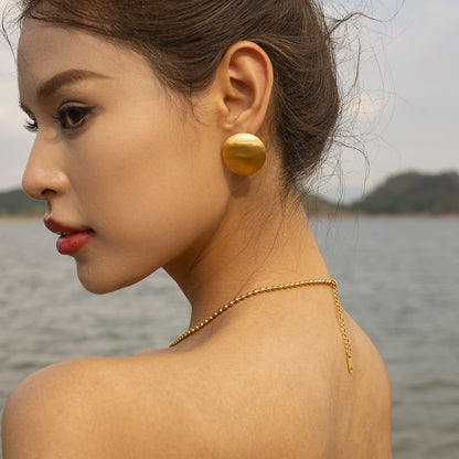 Disc earrings