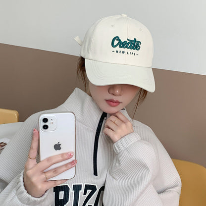 Gorra de béisbol dura de ala ancha y corona profunda 