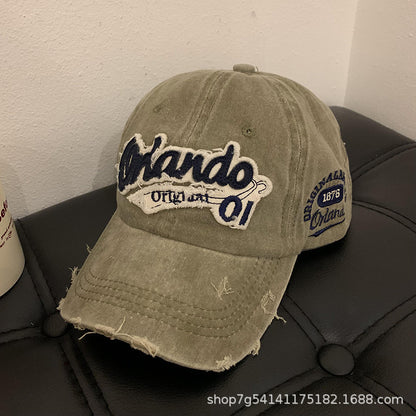 Vintage Washed Denim Baseball Cap