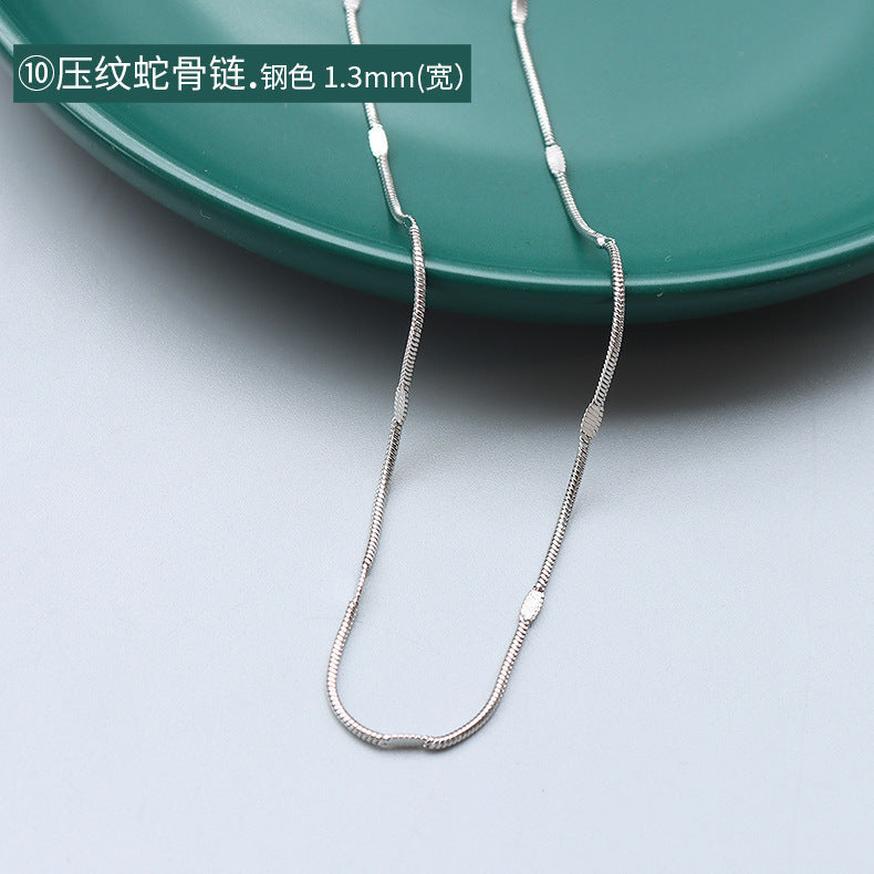 18K Gold Plated Titanium Steel Chain Necklace