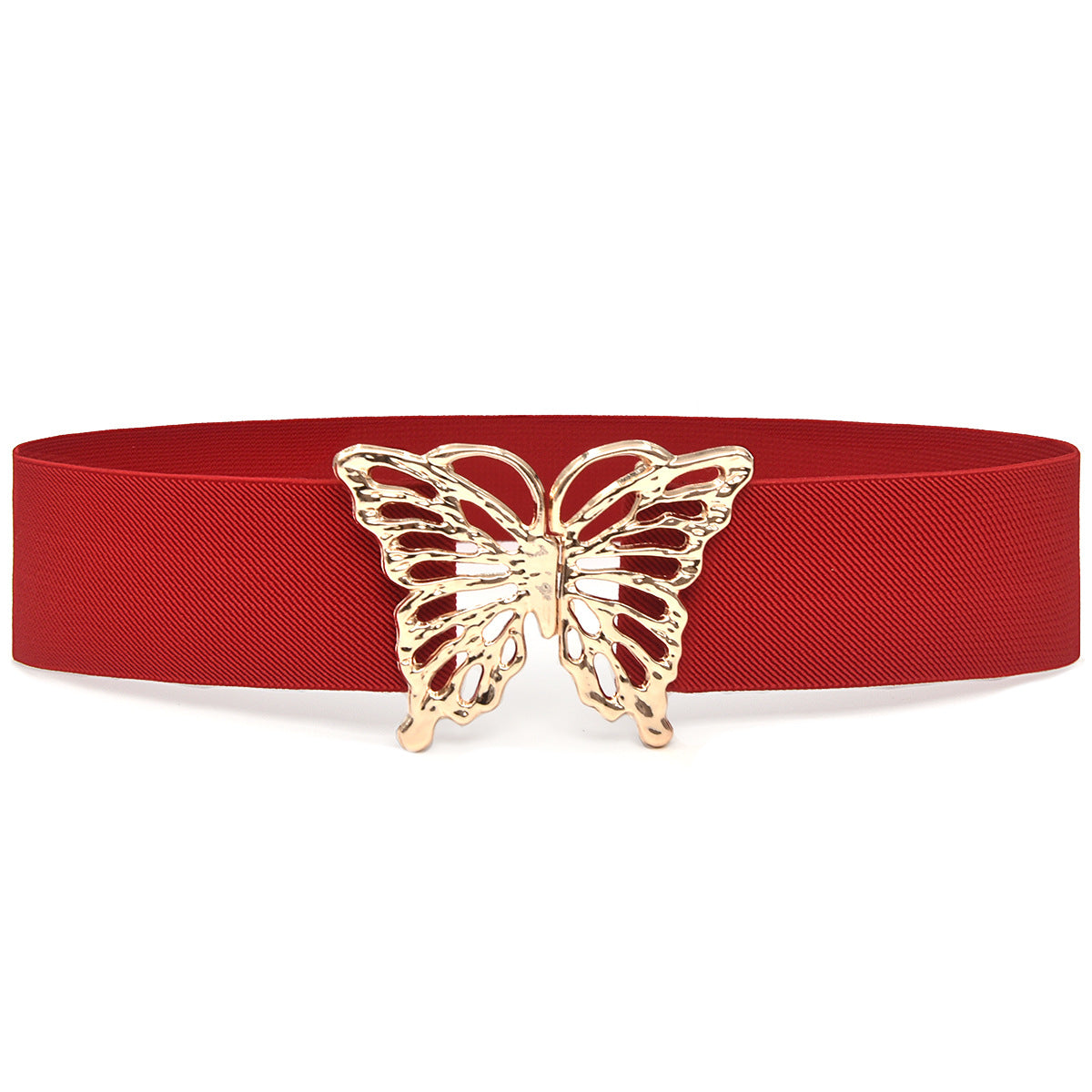 Butterfly Buckle Rhinestone Inlaid Belt