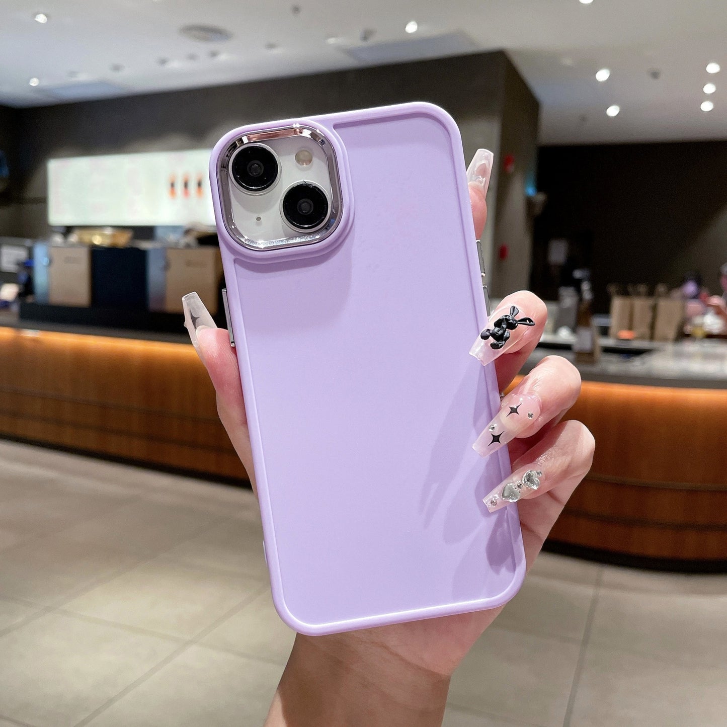 Solid Metal Frame Case iPhone15 Pro 7P XR Caramel Cover