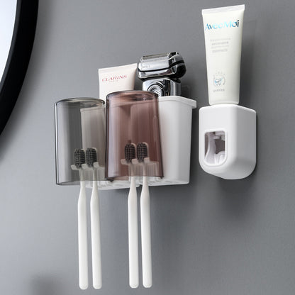 Juego de portacepillos de dientes de pared 