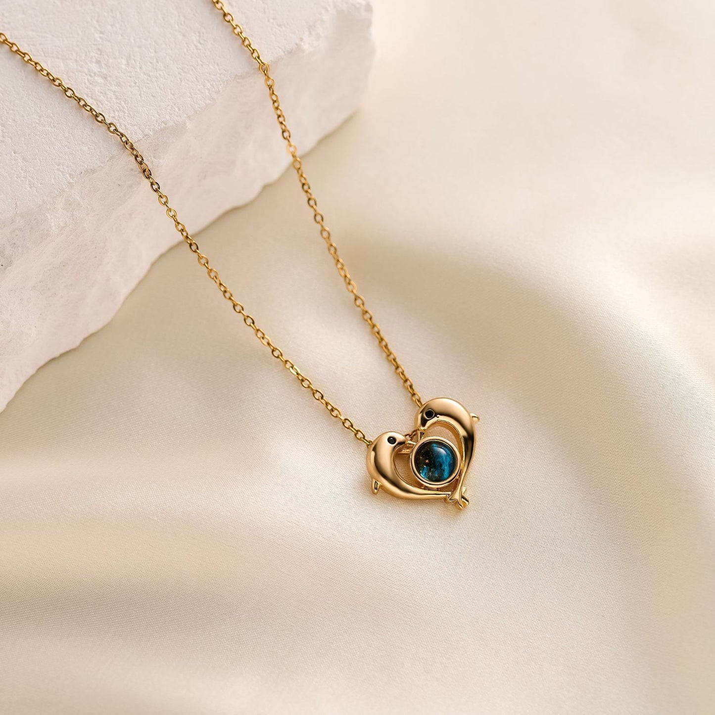 Blue Planet Necklace Woman