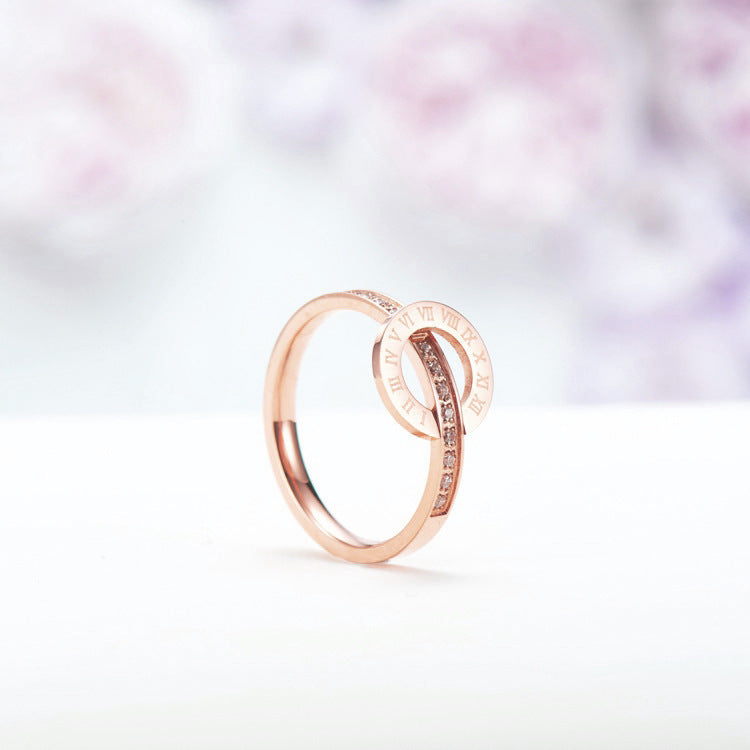 Roman Numeral Ring Woman