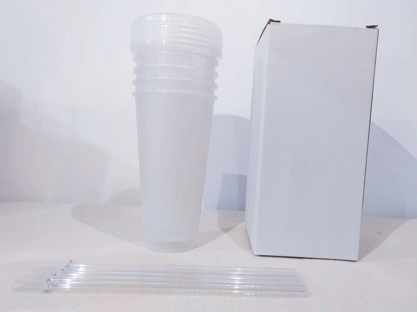 710Ml transparent straw cup