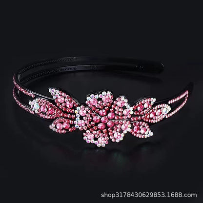 Headband spring and summer light luxury single flower headdress