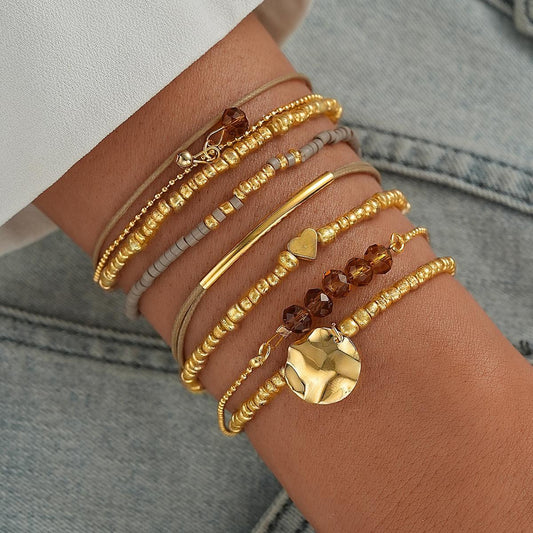 Bohemian Beaded Bracelet Set