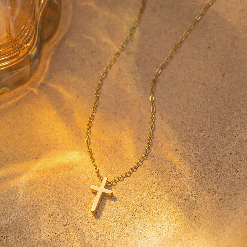 18k Gold Cross Necklace