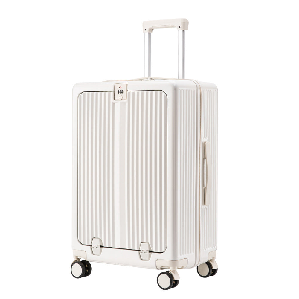 Front opening multi-function suitcase