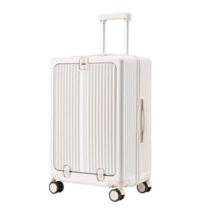 Front opening multi-function suitcase
