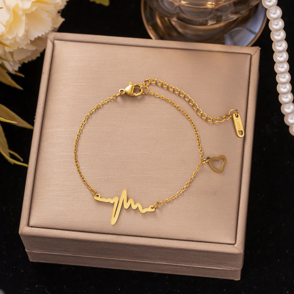 18K Gold Titanium Steel Bracelet