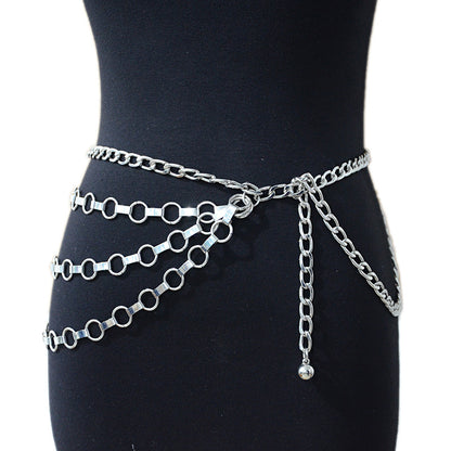 Punk chain waist chain