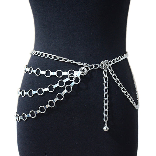 Punk chain waist chain