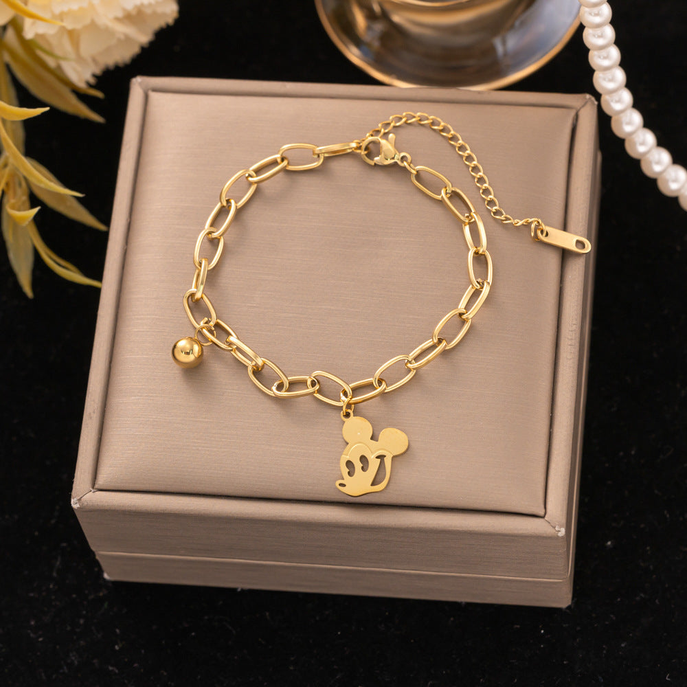 18K Gold Titanium Steel Bracelet