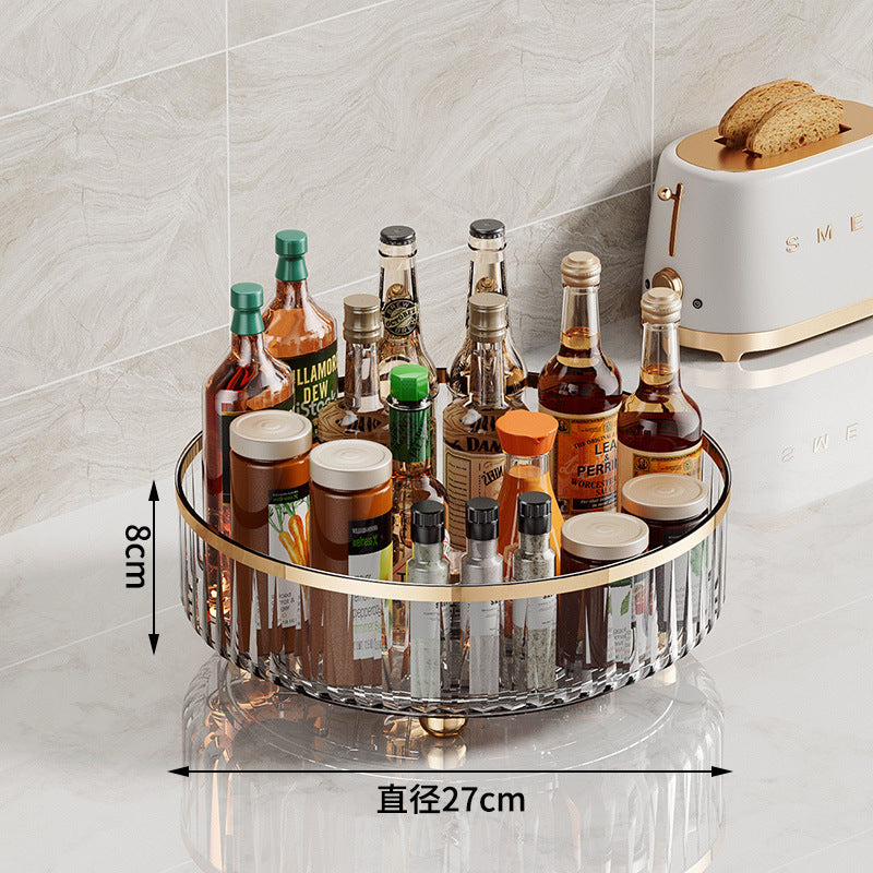 Transparent Rotating Spice Rack