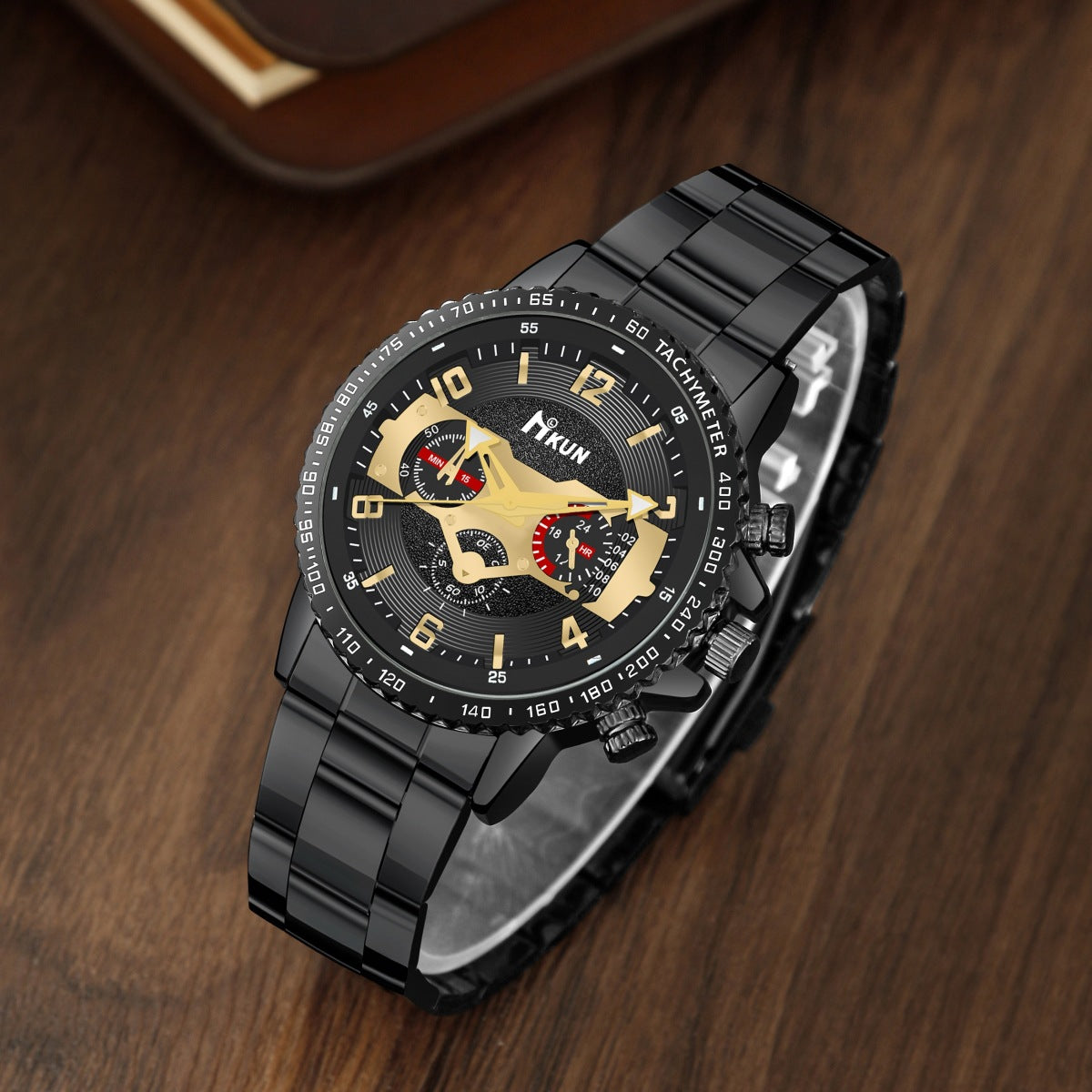 Men's Watch Punk Woven Bracelet Set