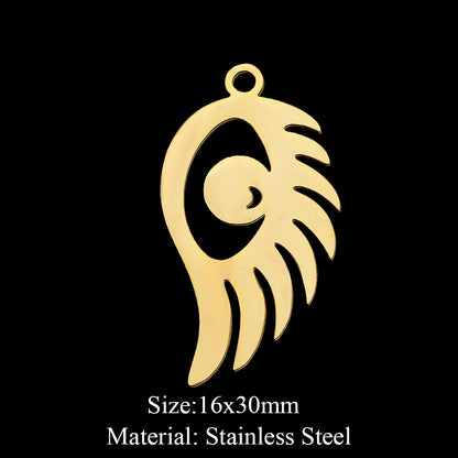 5 pcs/bag, eye fairy face pendant.