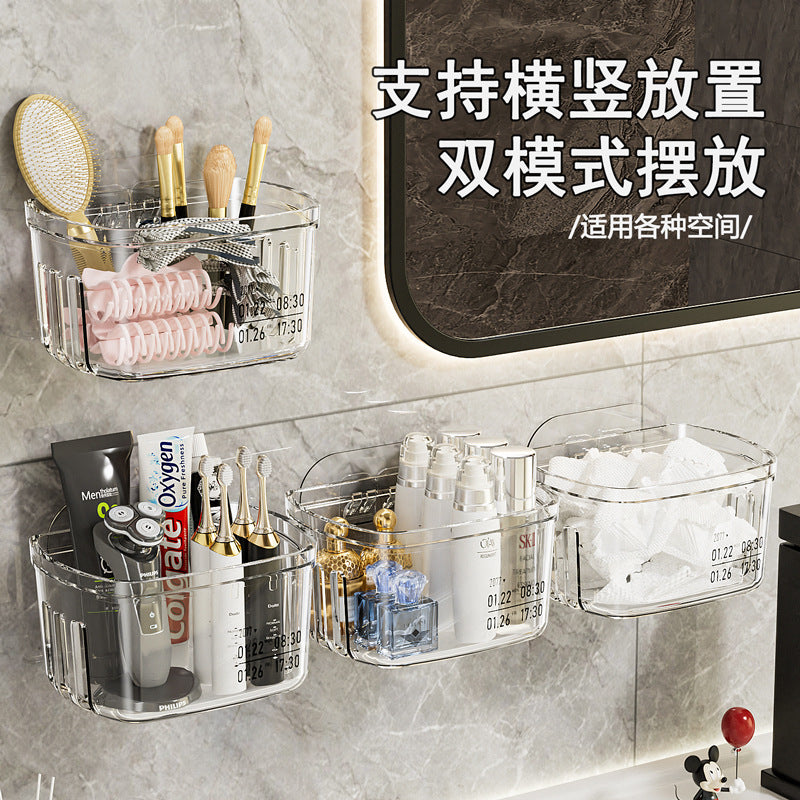 Storage Wall-Mounted Bathroom Clear Hanging Basket