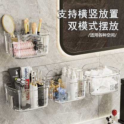 Storage Wall-Mounted Bathroom Clear Hanging Basket