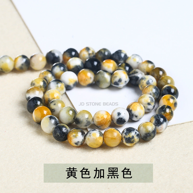 Colored Persian jade loose beads chalcedony round beads