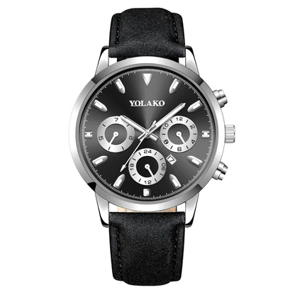 Belt Multicolor Men's Quartz Calendar Watch