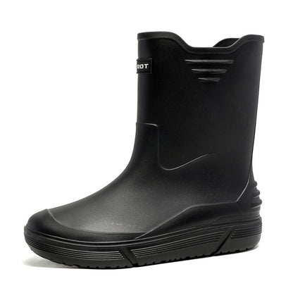Thick-soled wear-resistant rain boots for men