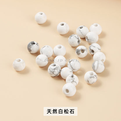 agate large hole beads DIY necklace positioning beads