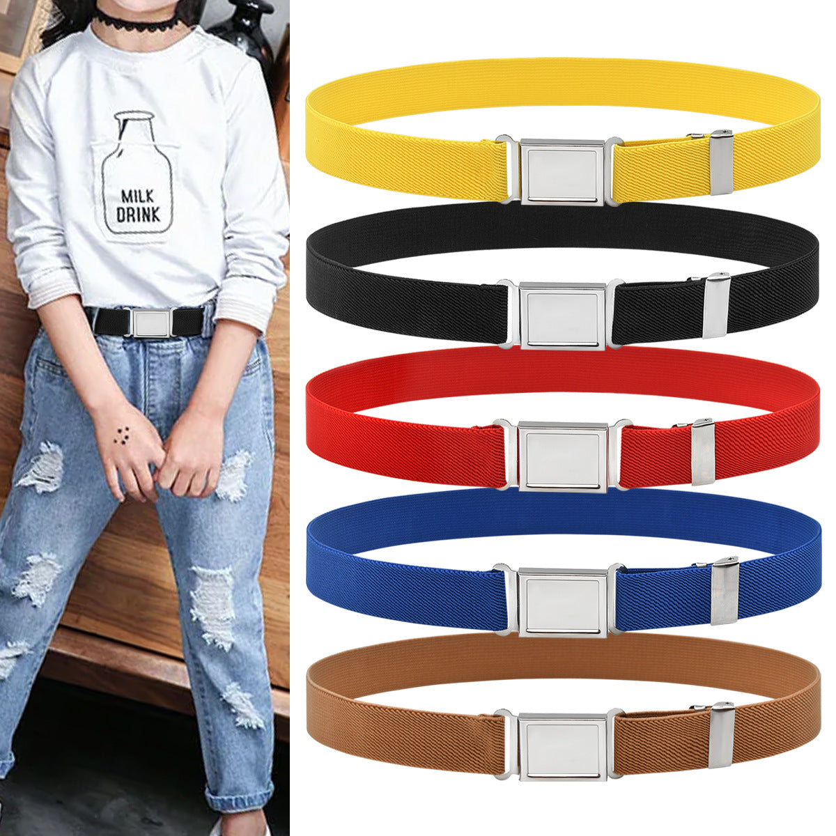 Children's Magnet Buckle Belt