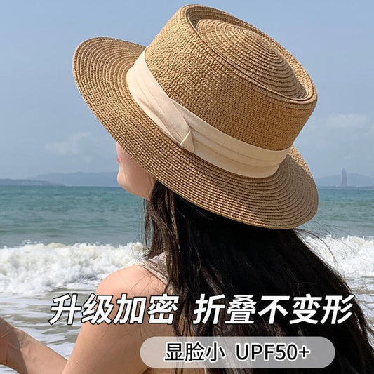 High-Quality Summer Straw Hat Wide-Brim French Sun Hat