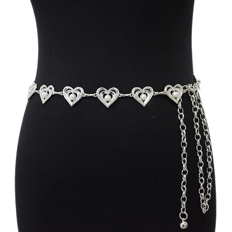Summer women's belt metal love