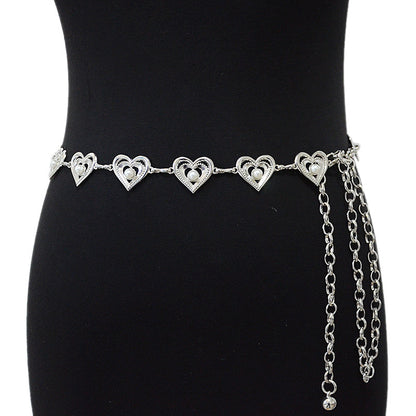Summer women's belt metal love
