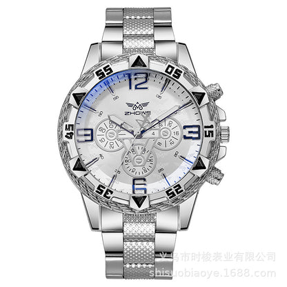 Cross-Border Blue Glass Men's Quartz Watch