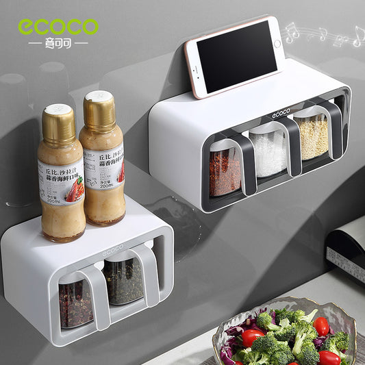 Wall-Mounted Spice Rack Set