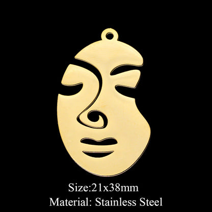 5 pcs/bag, eye fairy face pendant.