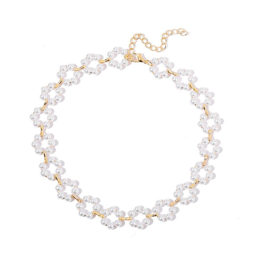 Double Layer Pearl Necklace