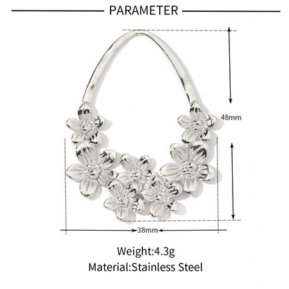 Geometric round love titanium steel pendant accessories