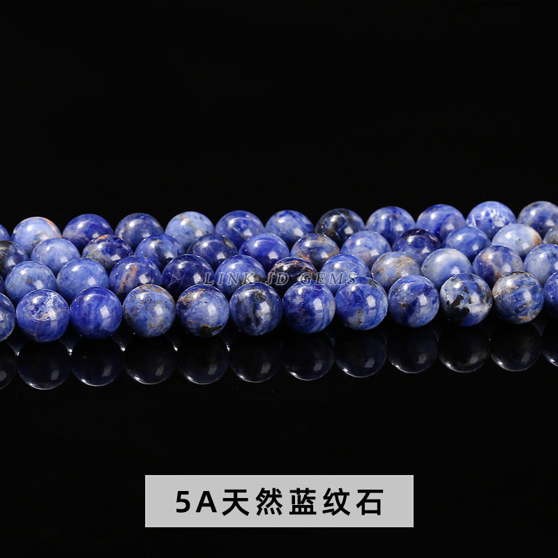 Blue stone loose beads DIY beaded jewelry accessories
