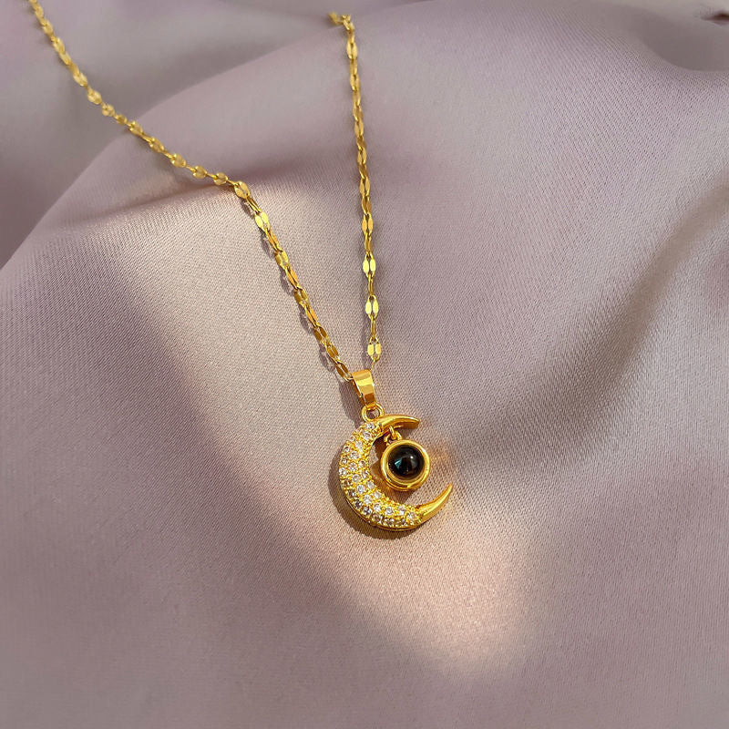Star Moon Pendant Necklace