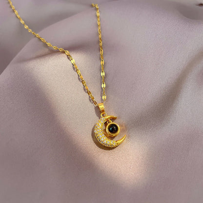 Star Moon Pendant Necklace
