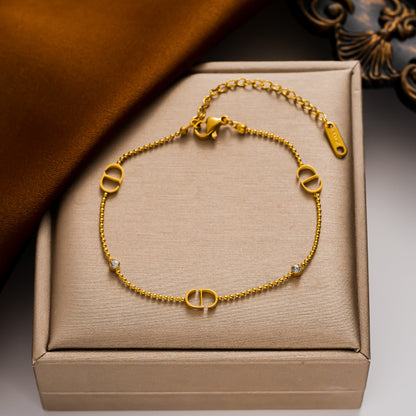 Colar TS - DD, estilo celebridade, pingente de nariz de porco, corrente de colarinho com contas, simples inspirado em Chanel 