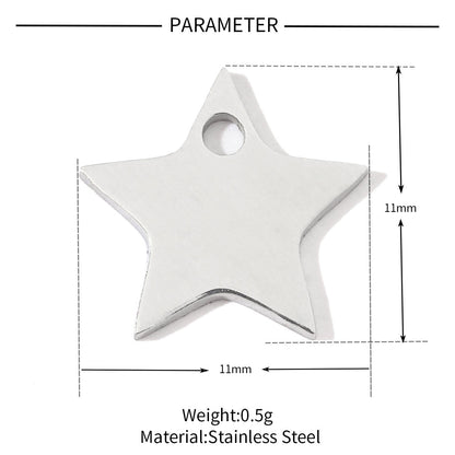 20 pcs/pack of boys and girls digital titanium steel pendants