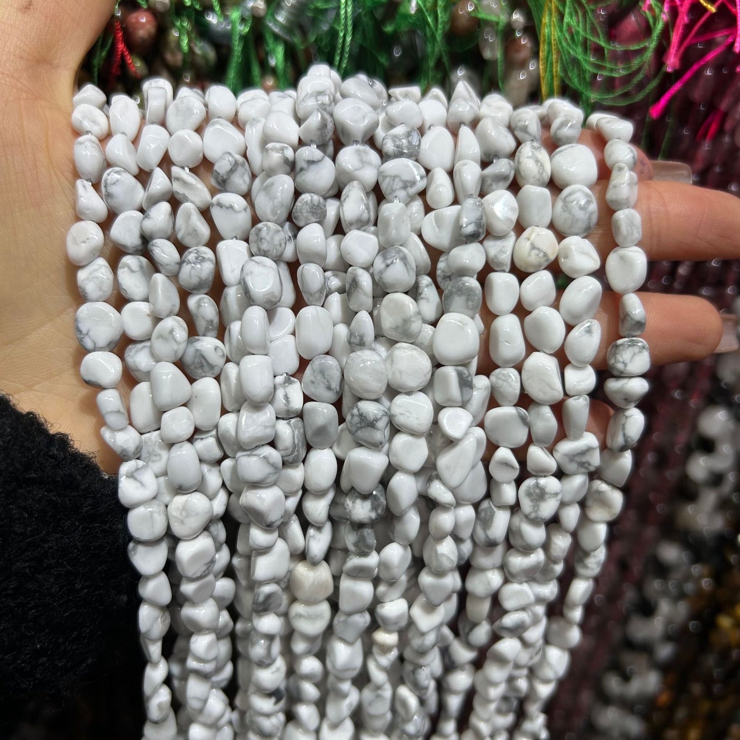 Ágata de cristal de ametista de pedra natural de 5-8 mm 