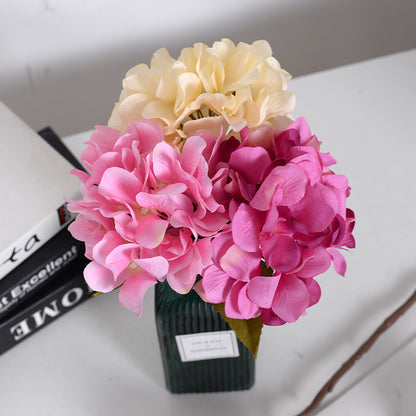 Artificial flower Eight Immortals Hydrangea with leaves French hydrangea